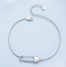 CONJUNTO 2 PEÇAS PULSEIRA E BRINCO PRATAS 925