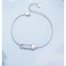 CONJUNTO 2 PEÇAS PULSEIRA E BRINCO PRATAS 925