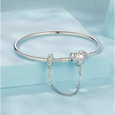 PULSEIRA HEART PATTERN PRATAS 925