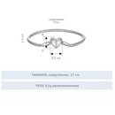 PULSEIRA CORAZÓN PRATAS 925
