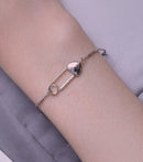 CONJUNTO 2 PEÇAS PULSEIRA E BRINCO PRATAS 925