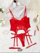 CONJUNTO AMY  SUTIÃ  + CALCINHA COM LIGAS