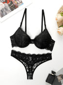COMJUNTO MARI SUTIÃ + CALCINHA RENDA COM BOJO
